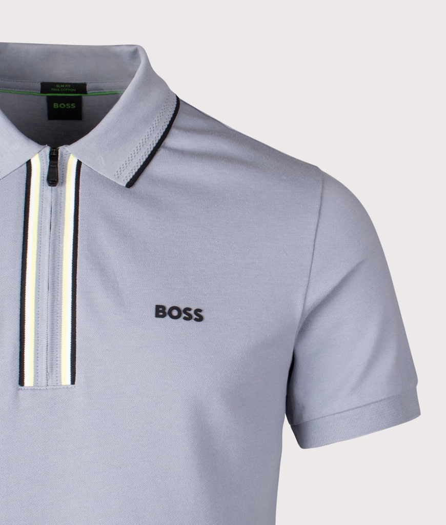 Hugo Boss Mens Zip Neck Philix Polo Shirt